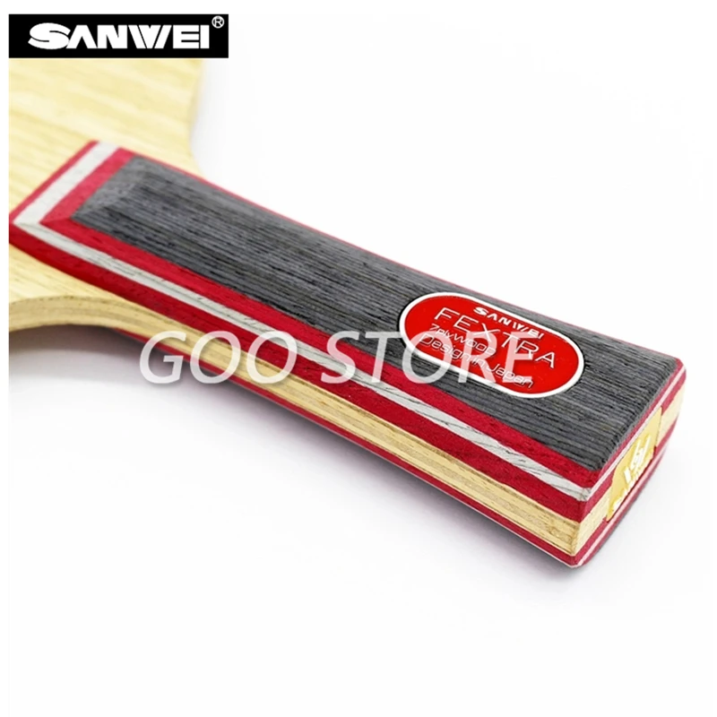 SANWEI FEXTRA 7 Нож за тенис на маса 7-слойная дървена Универсална Японски технологии (Stiga Clipper CL Structure) на Ракета за пинг-понг на Гребло за прилеп 5
