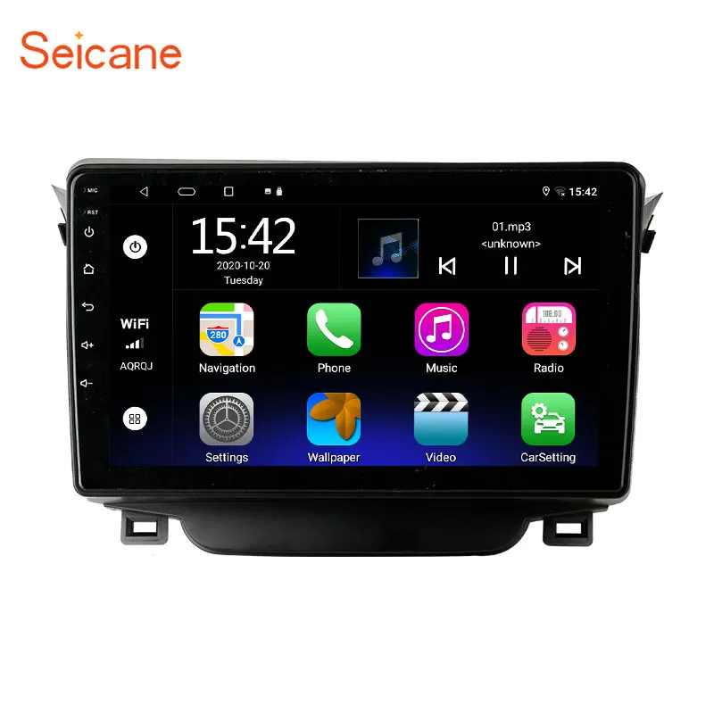 Seicane 9 инча Android 10,0 Авто Радио Мултимедиен Плеър за 2015 Hyundai I30 GPS Навигация HD сензорен екран USB поддръжка Carplay