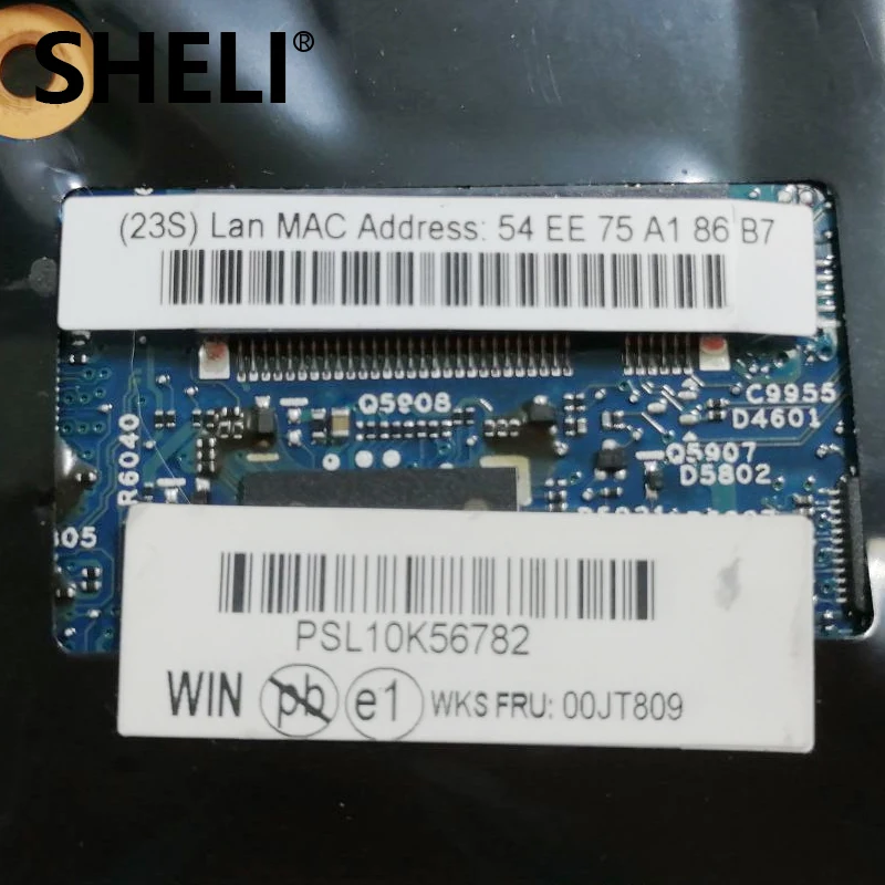 SHELI 14282-2 448.04p15.002 за Lenovo ThinkPad X1 YOGA placa дънна платка на лаптоп FRU: 00JT809 I5-6300U Оперативна памет 100% probado 2