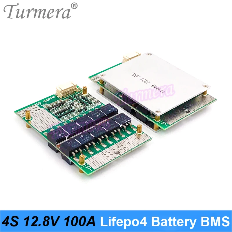 Turmera 4S 12,8 В 100A Баланс Lifepo4 Батерии BMS Баланс Защитена Такса за 3.2 В 100Ah 200Ah 280Ah 310Ah Lifepo4 Батерии Използване 1