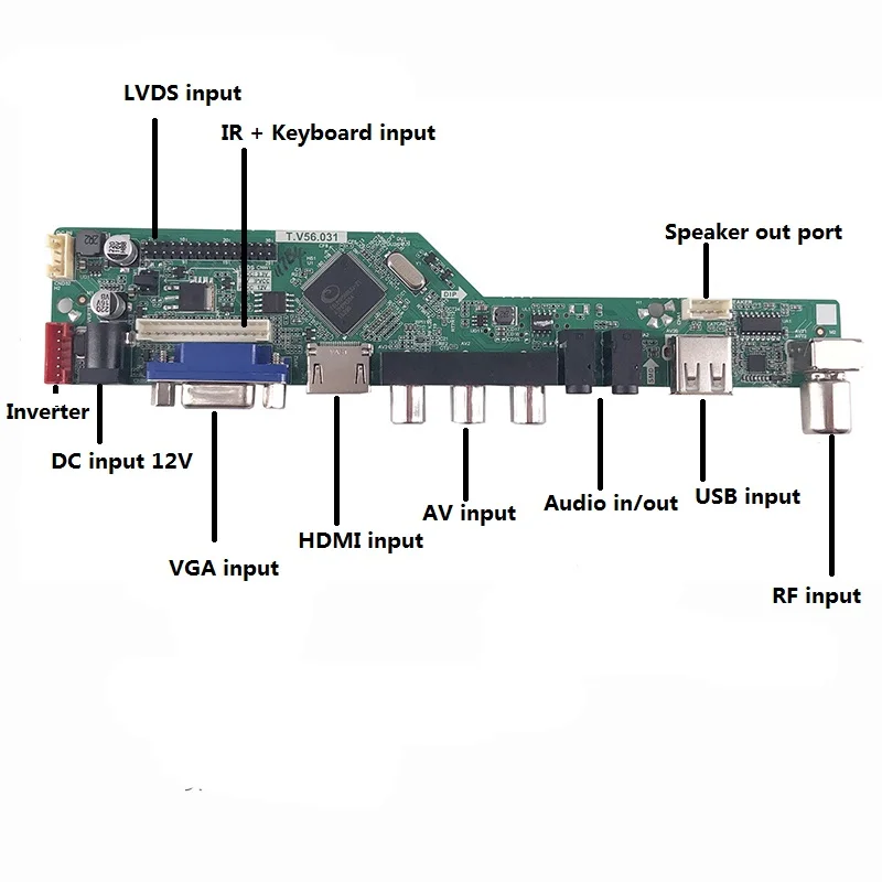 TV HDMI-съвместим AV VGA USB RF LCD Led Комплект платка Контролер такса САМ За 17,0 