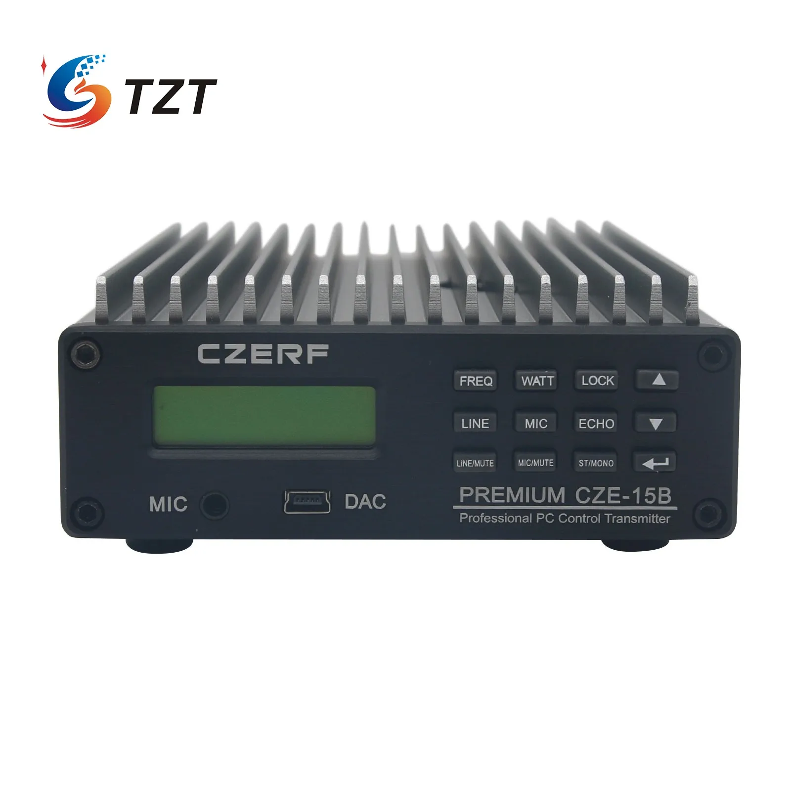 TZT CZE-15B FM трансмитер PC Control факс разпространение Радио с Адаптер за захранване на Антена