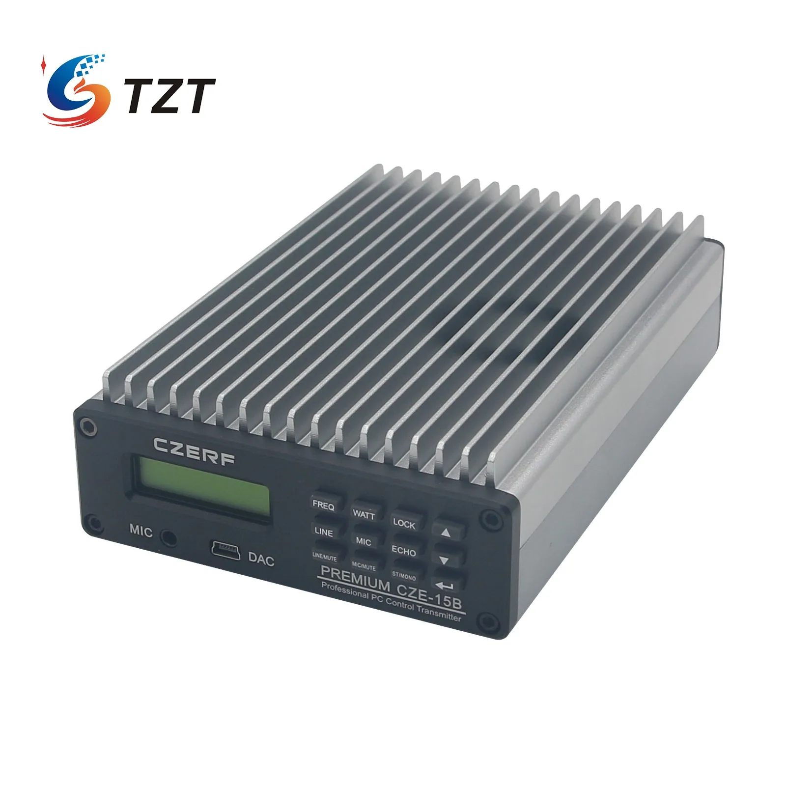 TZT CZE-15B FM трансмитер PC Control факс разпространение Радио с Адаптер за захранване на Антена 1