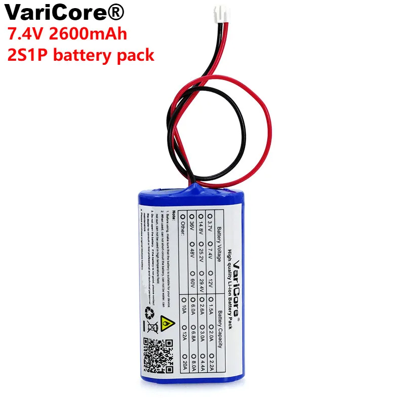 VariCore 7,2 В/7,4 В/8,4 В 18650 литиево-йонна батерия, 2600 mah Акумулаторна батерия мегафон такса защита на динамиката на