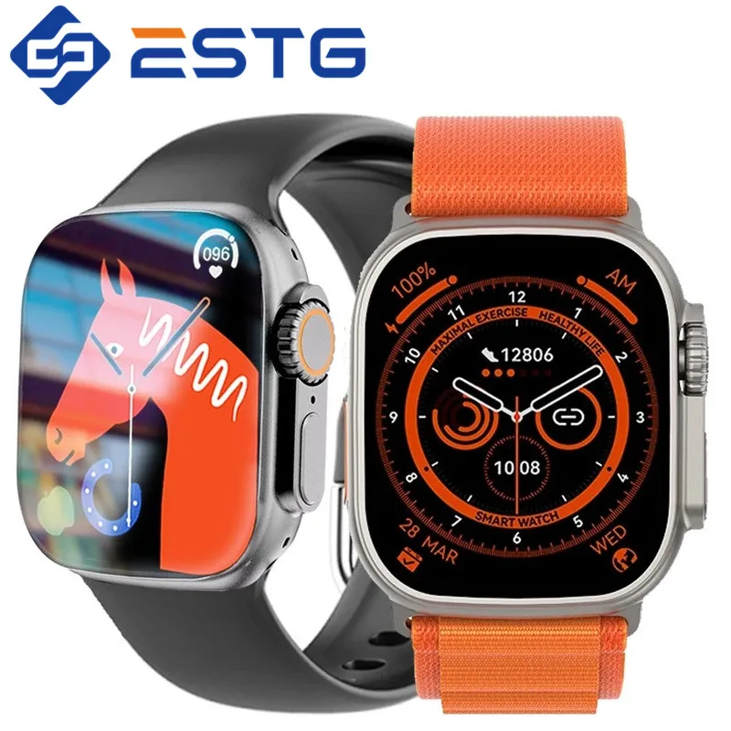 W68 Ултра Смарт Часовник Серия 8 За Мъже и Жени IWO Smartwatch NFC Спортни Bluetooth Предизвикателство Потребителски Тапети Безжична Зареждане