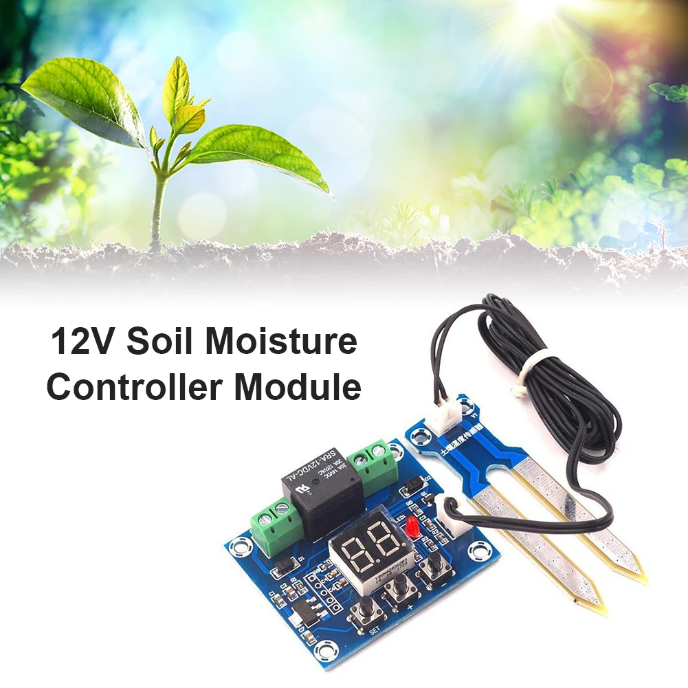 XH-M214 12 Цифров Сензор за Влажност на Почвата Контролер на Напоителна Система за Автоматичен Детектор на Поливане Модул Тест на Влажност на почвата 2021 4