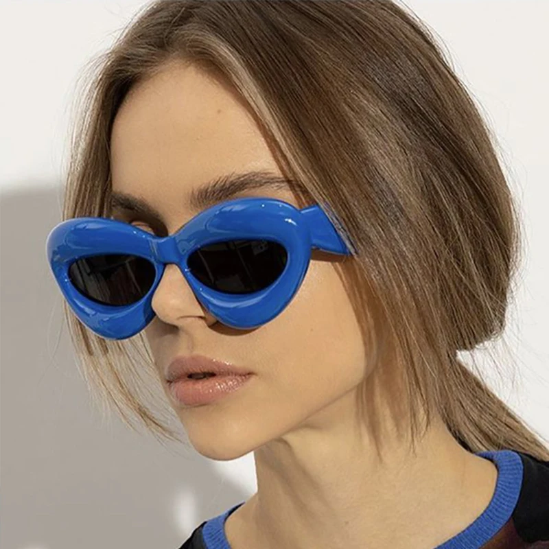 XJiea Слънчеви Очила Дамски 2023 Модерен Дизайнерски Слънчеви Очила с Големи Рамки Мъжки Слънчеви Очила Модерен Овални Унисекс Улични Очила За Шофиране Eyeglasse 3