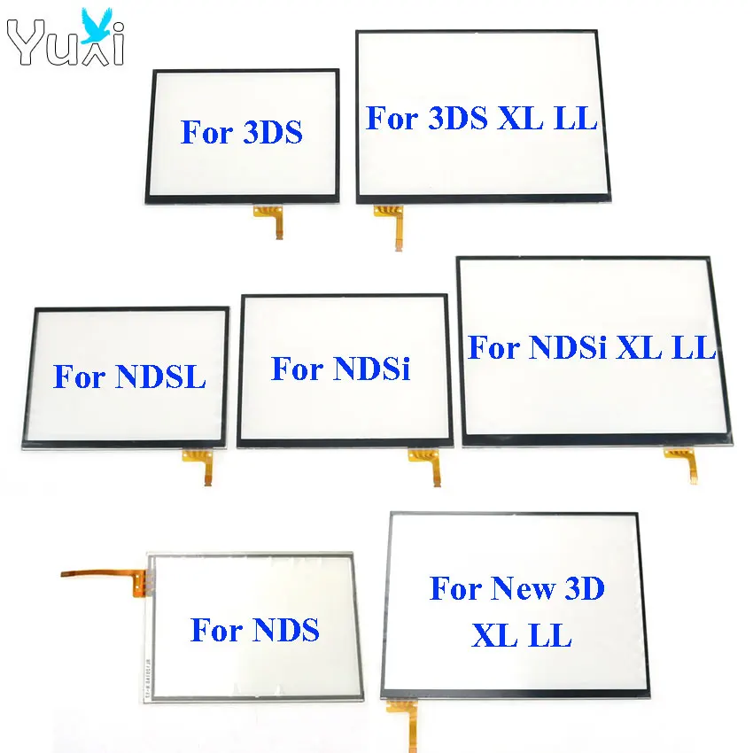 Yuxi 5 бр. Сензорен екран на таблета стъкло Дисплей Тъчпад Замяна За Nintendo DS Lite-За NDSL NDSi XL за Новия 3DS XL 0