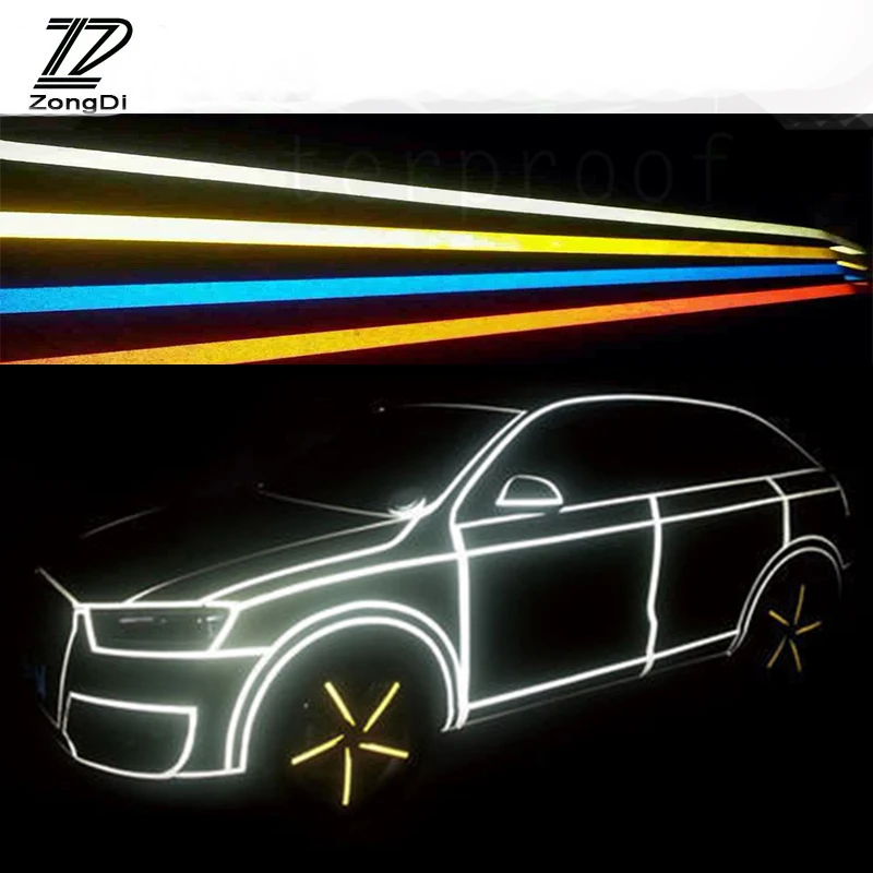 ZD 500*1 см За Mercedes Benz W203 W211 W204 W210 AMG BMW F10 E34 E30 F20 X5 E70 Автомобилни Предупредителни Светлоотразителни Водоустойчиви Етикети на Лента