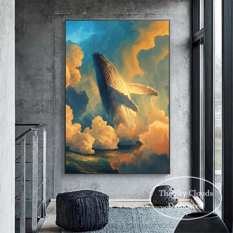 Абстрактна Художествена Картина Кийт Облак Морето Платно Картина, Плакат HD Печат Модерна Стенни Художествена Картина Хол Украса Спални