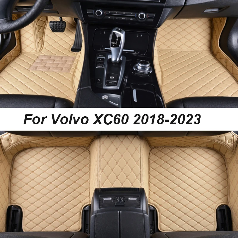 Автомобилни Стелки За Volvo XC60 2018-2023 Център Дропшиппинга Авто Аксесоари За Интериора на Кожени Килими, Постелки Накладки За Краката 0