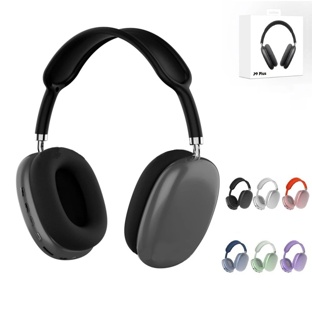 Адаптиране P9-Max TWS Bluetooth Слушалки Безжични Главоболие Слушалки Субуфер Слушалки с Микрофон За IOS и Android Телефон 0