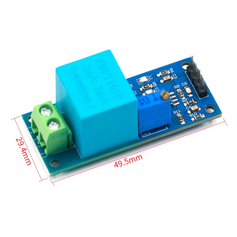 Активен Монофазен Модул Трансформатор на Напрежение Сензор с Изпитвателно Напрежение Ac Усилвател на Взаимна Индуктивност за Arduino Mega ZMPT101B 0