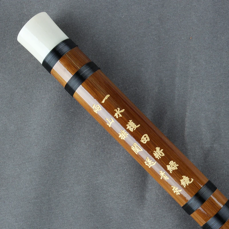 Бамбук Флейта с Черна Линия Традиционен Китайски Дървен Духов Музикален Инструмент Ръчно изработени Доставка Свирене диаграма 5