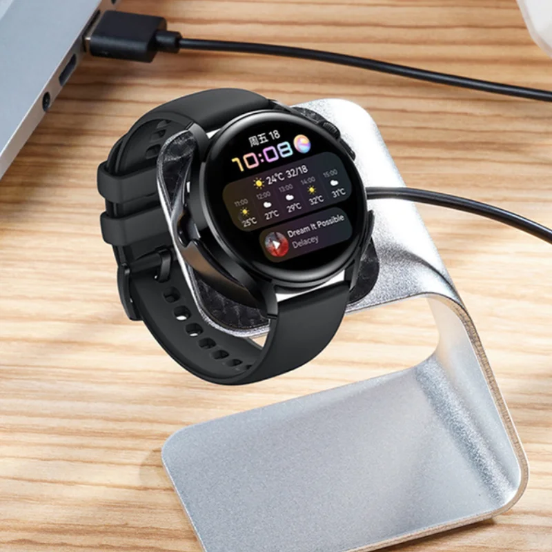 Безжична зарядно устройство ще захранване на Поставка за смарт часа Huawei Watch от Алуминиева Сплав, Настолна зарядно устройство ще захранване на Зарядно устройство за Huawei Watch3 Watch3 Pro Gt3 2