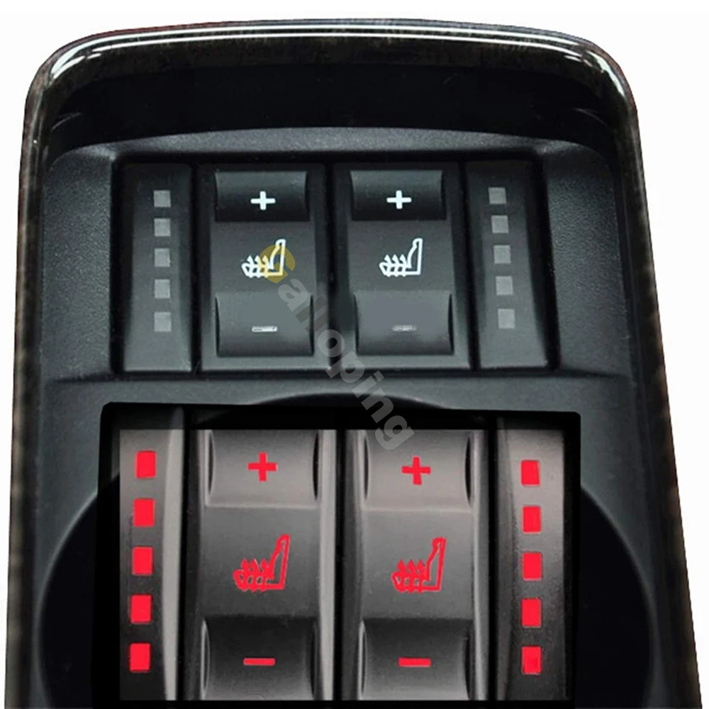 Бутон за Подгряване на Автомобилни Седалки Ключа за Управление За Ford Mondeo MK4 S-MAX, Galaxy MK 3 6M2T19K314AC Автомобилни Аксесоари, Черен, Сребърен 5