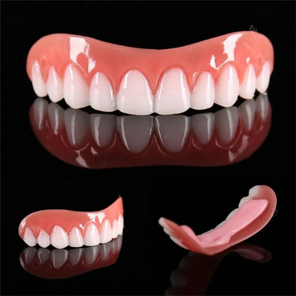 Бяла Имитация На Фалшив Горния Зъб Избелваща Лента За Зъбни Протези Скоба За Грижа За Устната Кухина Играчка 3