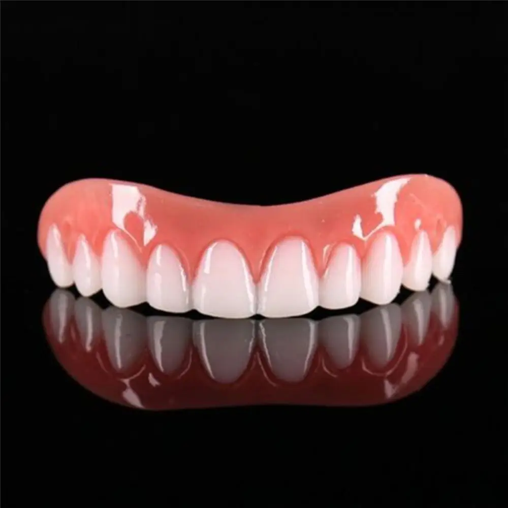 Бяла Имитация На Фалшив Горния Зъб Избелваща Лента За Зъбни Протези Скоба За Грижа За Устната Кухина Играчка 5