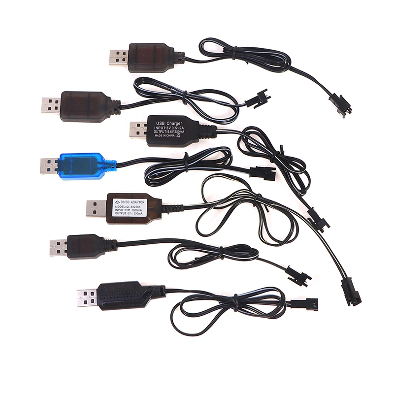Високо качество на 3,6-9,6 На 250 mah NiMH/NiCd акумулаторна Батерия USB Зарядно Устройство Кабел SM 2P вилката Дистанционно Управление на Кола USB Зарядно Устройство за Електрическа Играчка ~