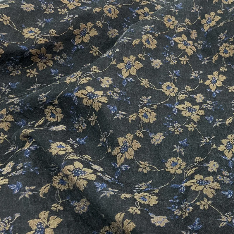 Висококачествен памучен плат tela с високо съдържание и с висока плътност на жаккардовой бродерия, есенно-зимна риза от плат чонсам 2