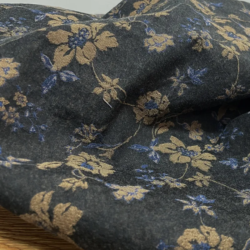 Висококачествен памучен плат tela с високо съдържание и с висока плътност на жаккардовой бродерия, есенно-зимна риза от плат чонсам 3