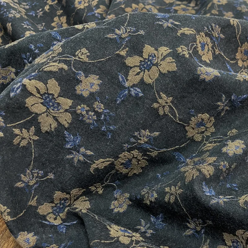 Висококачествен памучен плат tela с високо съдържание и с висока плътност на жаккардовой бродерия, есенно-зимна риза от плат чонсам 4