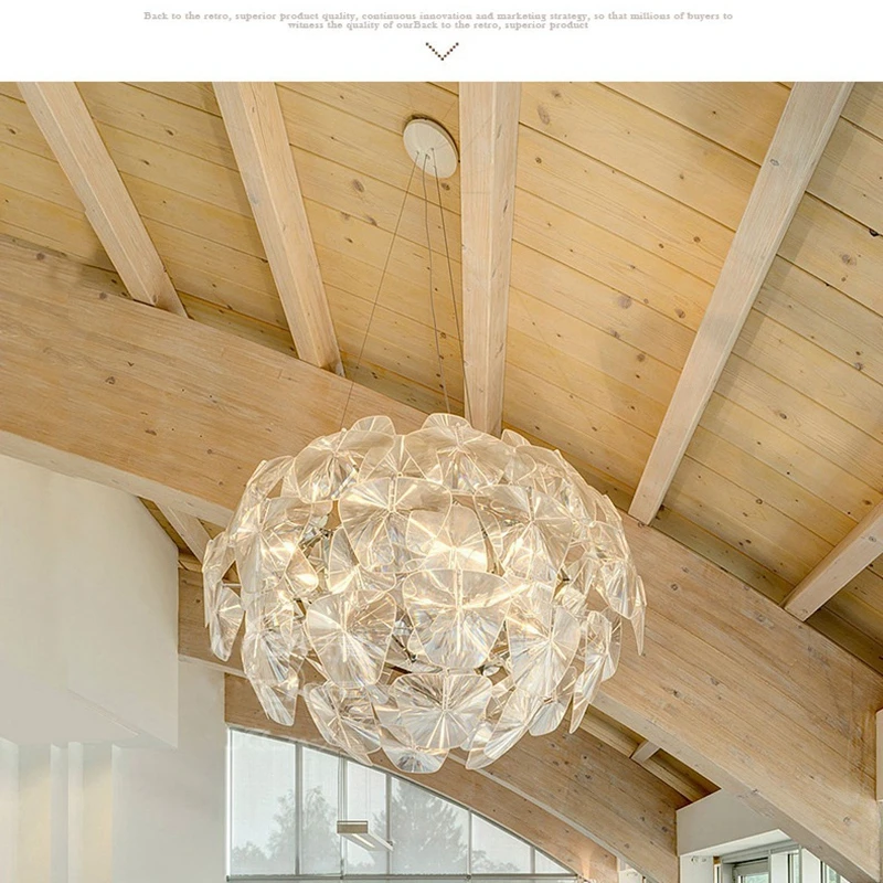 Висящи Лампи Nordic Hope За Спални, Трапезария, акрилна полилей на скандинавския дизайн, домашна италианска дизайнерска лампа 4