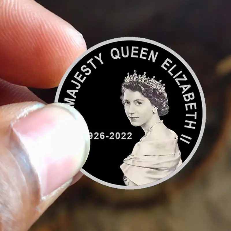 Възпоменателна монета на Кралица Елизабет II 1926-2022 на нейно Величество Кралица Елизабет II Игли Сбирка Медалите Сувенирни Колекция Подаръци 2