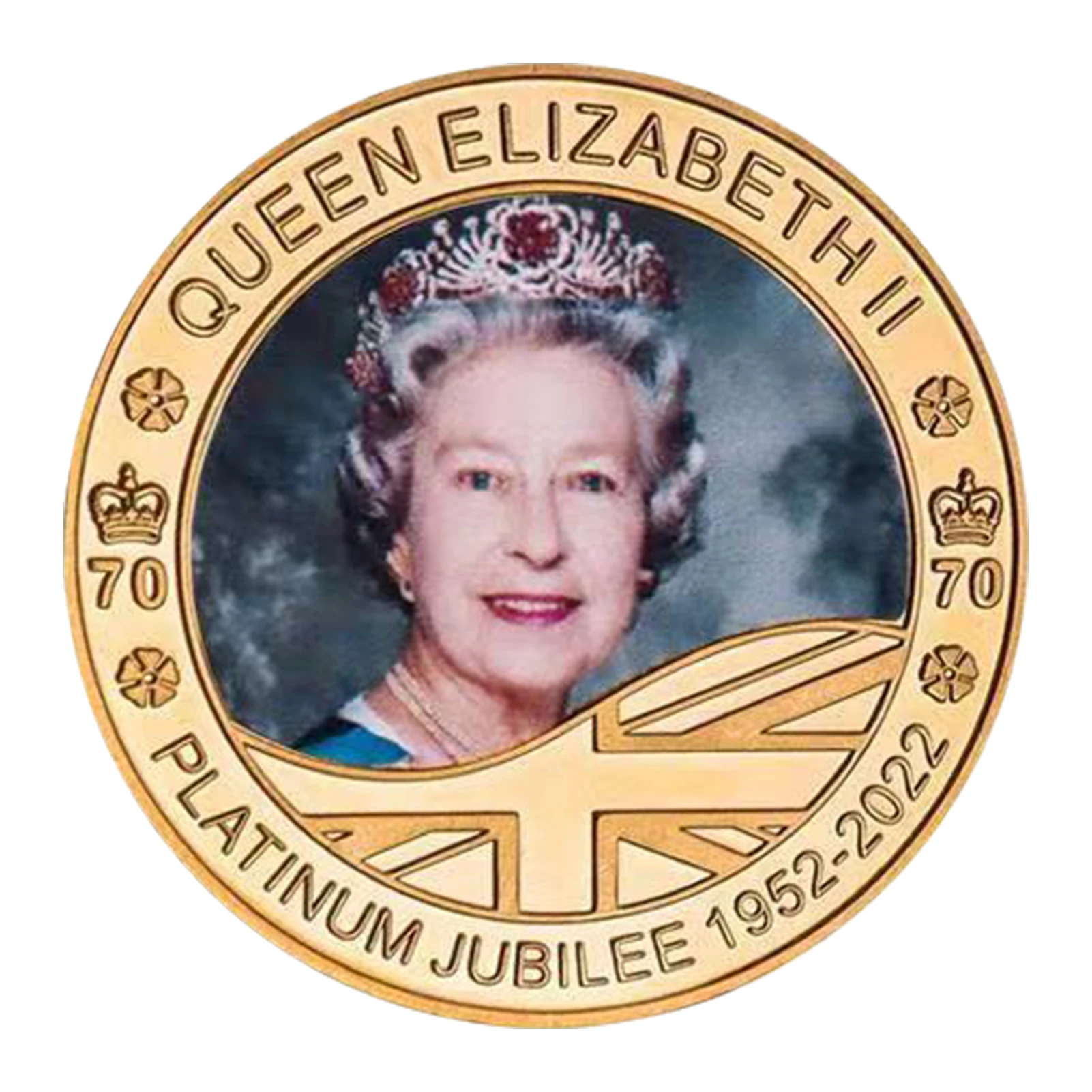 Възпоменателна монета на Кралица Елизабет II 1926-2022 на нейно Величество Кралица Елизабет II Игли Сбирка Медалите Сувенирни Колекция Подаръци 4