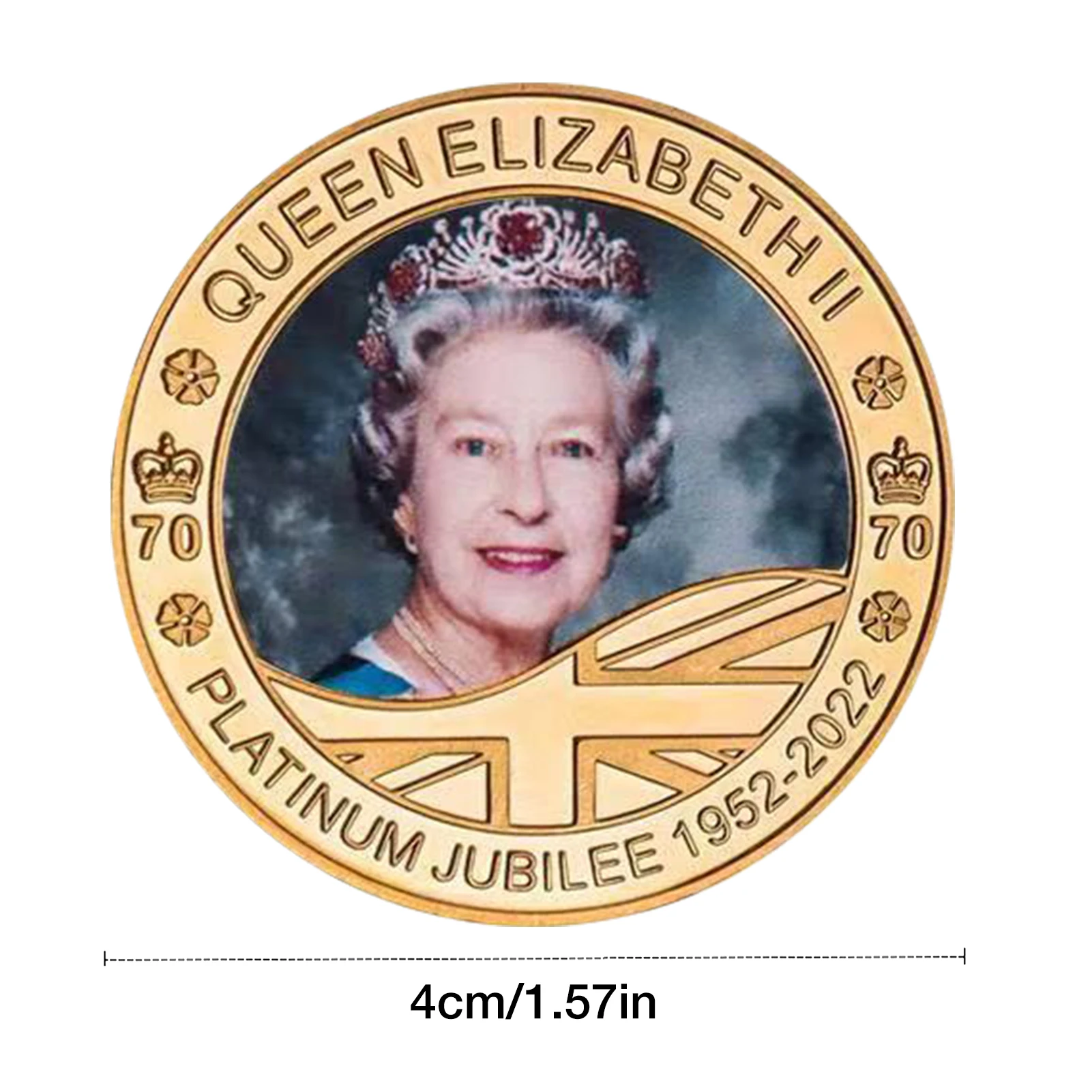 Възпоменателна монета на Кралица Елизабет II 1926-2022 на нейно Величество Кралица Елизабет II Игли Сбирка Медалите Сувенирни Колекция Подаръци 5