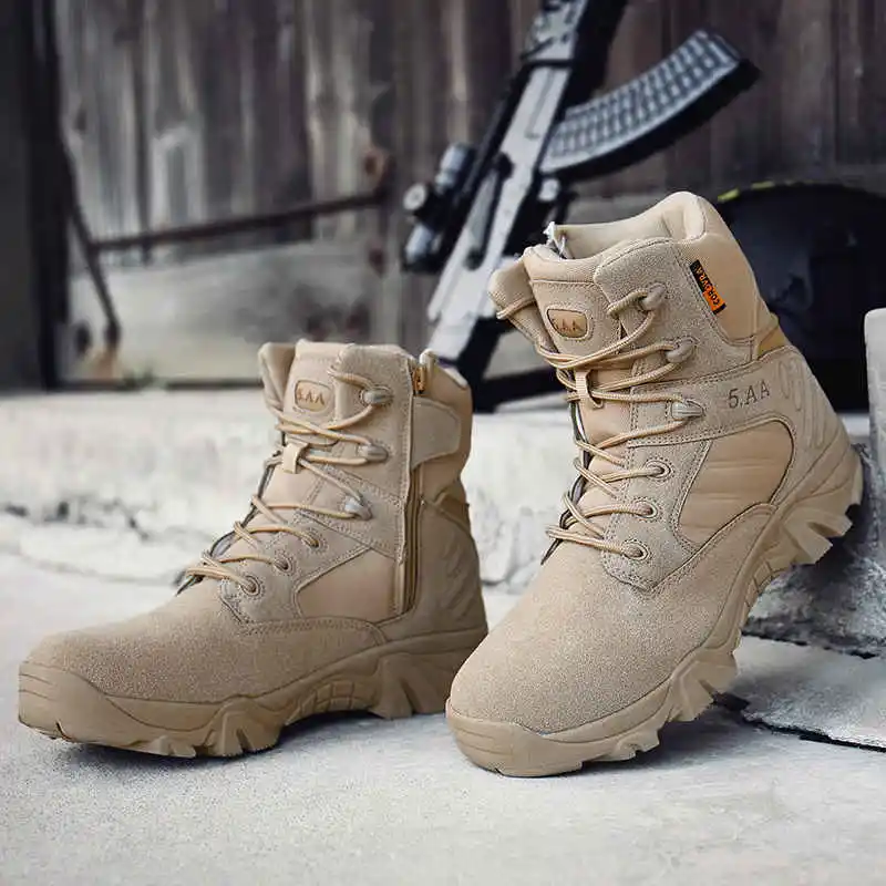 Градинска Защитни Обувки, Мъжки Обувки Големи Размери Мъжки Военни Армейските Обувки, специални сили, Тактически Армейските Обувки за Пустинята, Нескользящие NA56 1