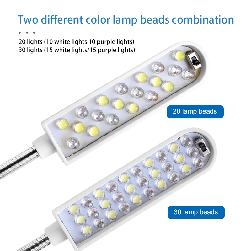 Два цвята осветление за шевни машини може да бъде инсталиран на шивашката машина за работното осветление и промишлено осветление дрехи 3