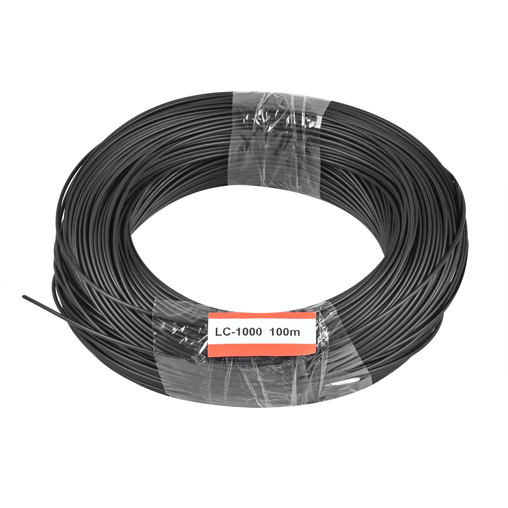 Диаметър 1мм кабел от оптични влакна зарева края на ПЛЕКСИГЛАС черни якета 100М пластмасов вътрешен за Декоративно осветление 1