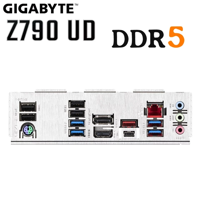 Дънна платка Gigabyte Z790 UD DDR5 + процесор Intel Core 13th i5 13600KF Комплект Поддръжка D5 128 GB 7600 Mhz Оперативна ПАМЕТ PCIe 5,0 ATX дънна Платка Нова 5
