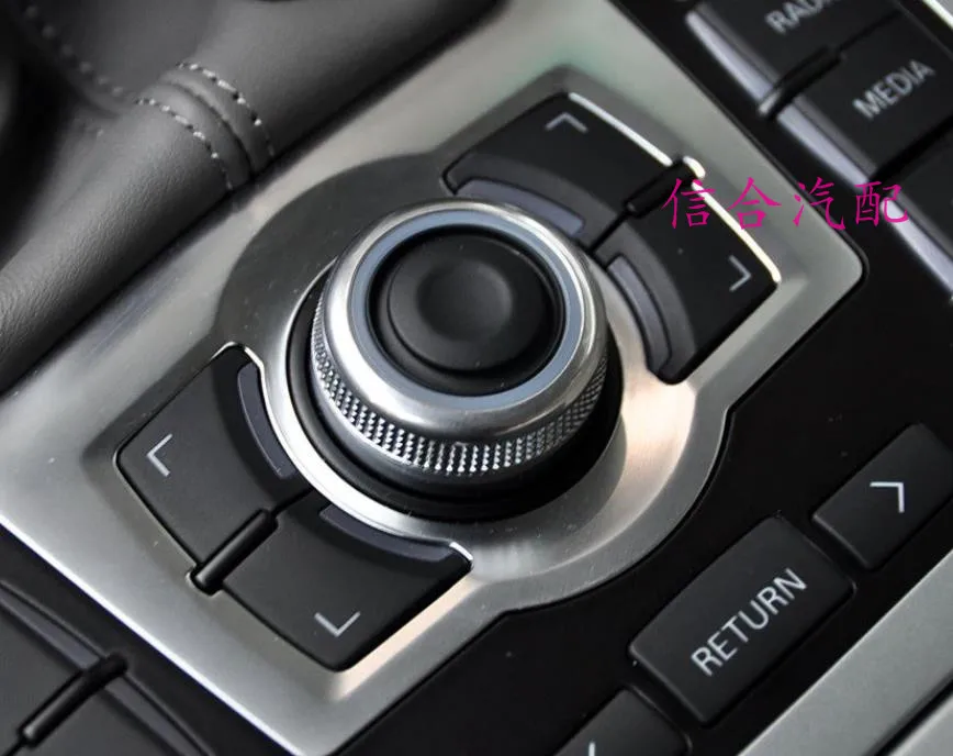 За Audi A4 A5 Q5 Q7, A8 Мултимедийна централна дръжка за управление MMI Натиснете бутона за настройка на потвърждение навигация Малка капачка 3