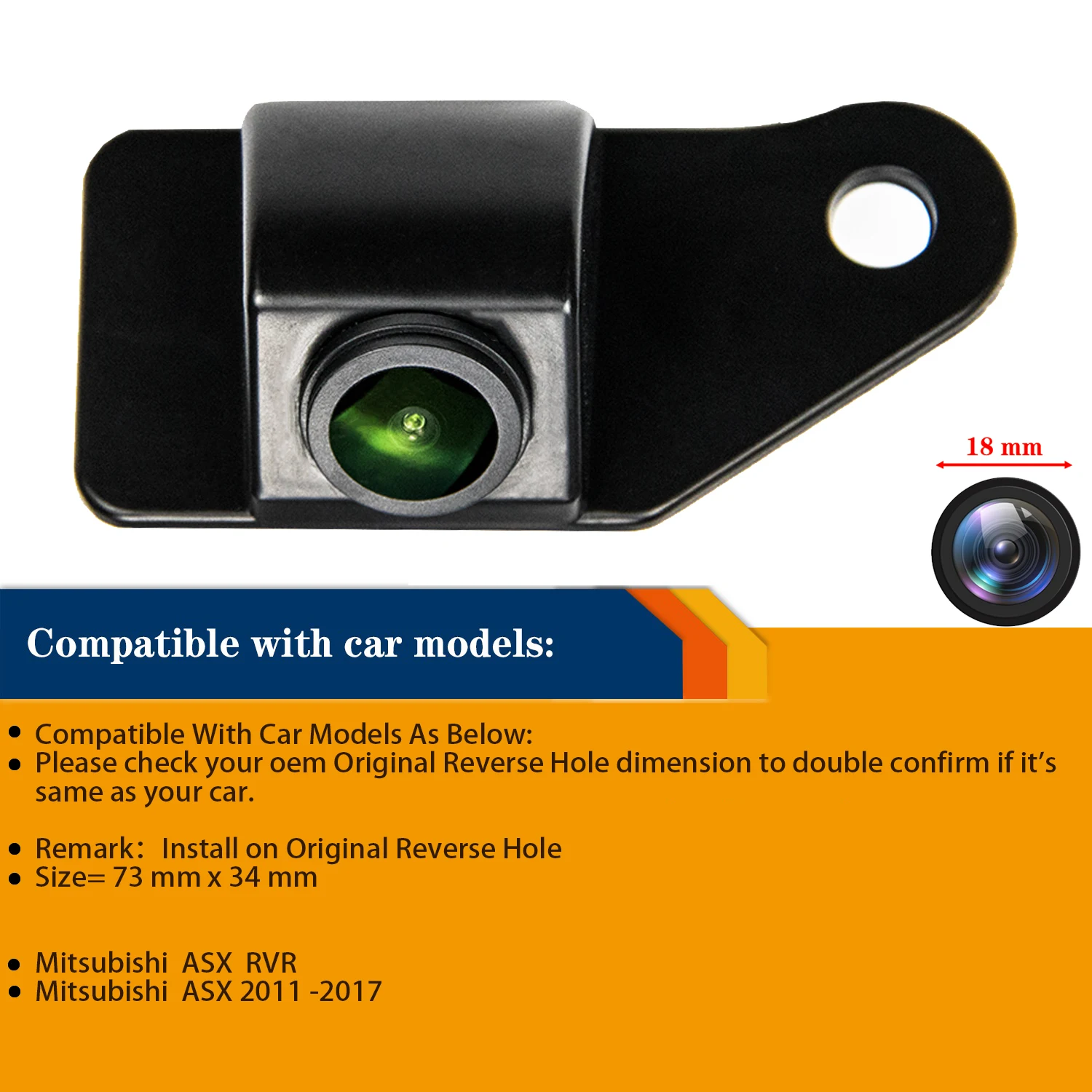За Mitsubishi ASX RVR 2011-2017, Misayaee HD 1280x720 P Камера за обратно виждане Камера за нощно Виждане Реверсивная резервна камера Водоустойчива 1