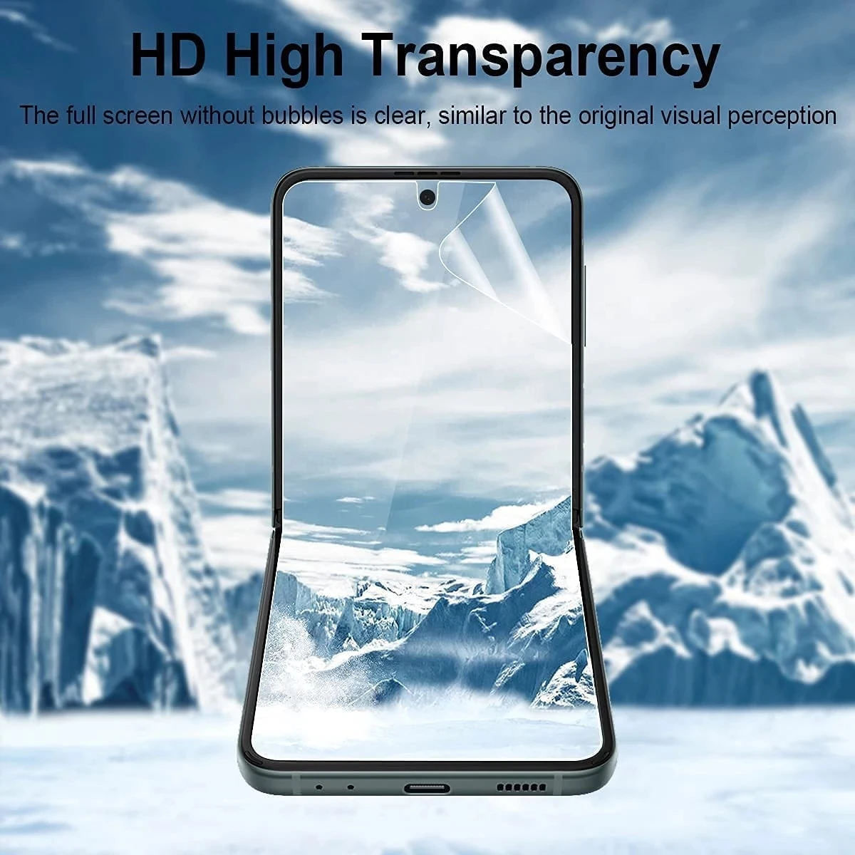 За Samsung Galaxy Z Флип 4 Защитно Фолио За екрана С Пълно Покритие Мека Гидрогелевая Филм HD Прозрачен Филм от TPU за Samsung Galaxy Z Флип 4 5G 5