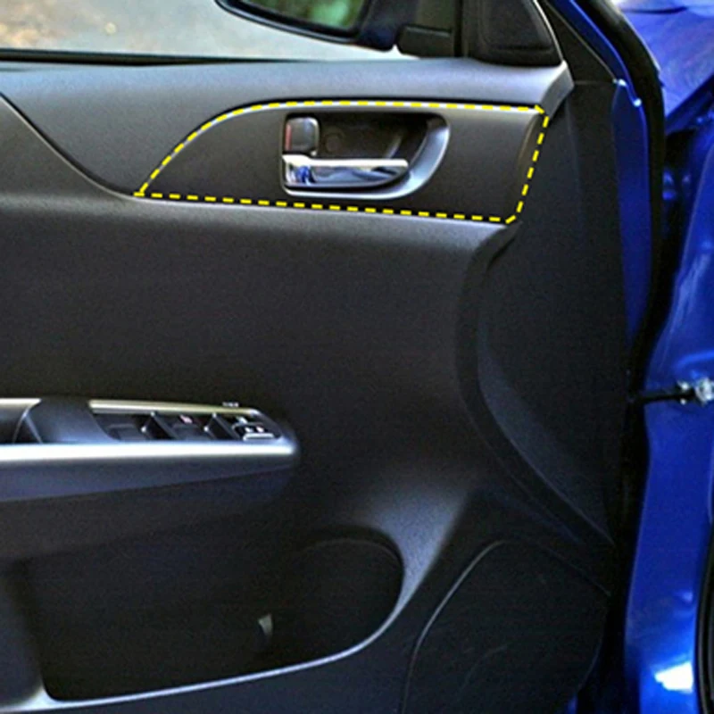 За Subaru Impreza 2007-2011 Въглеродни Влакна Стил Вътрешна Арматурното Табло, Конзола, Дръжки На Купата Бутон За Включване Стеклоподъемника Панел На Кутията Покритие 4