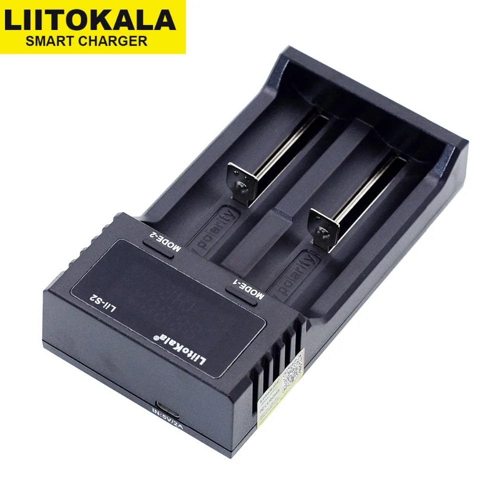 Зарядно устройство Liitokala Lii-S4 S2 LCD 3,7 V 18650 18350 18500 16340 21700 20700B 20700 14500 26650 1,2 V AA NiMH литиева батерия 5
