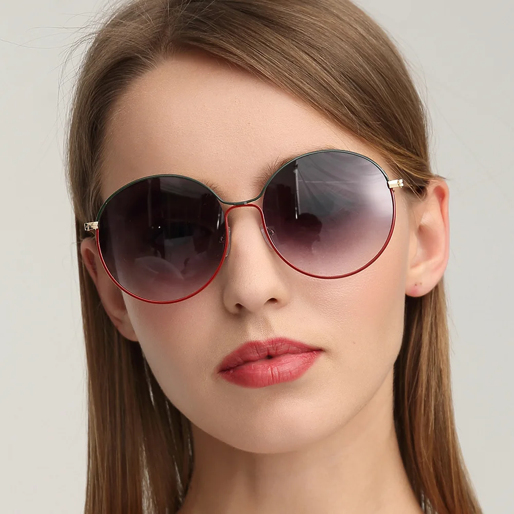 Издълбани Слънчеви очила в Кръгла метална Рамка, Кръгли Слънчеви очила в ретро стил, слънчеви очила Ocean Piece, Очила за Пътуване, Аксесоар за Очите