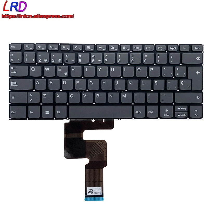 Испанска клавиатура за лаптоп Lenovo Ideapad 3-14 -14IML C340-15 S340 -14API V14 Yoga520 -14IKB V330 -14ISK V130-14IGM 330S -14AST