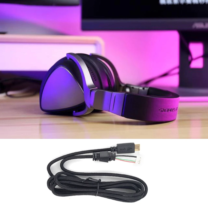 Кабелна линия за слушалки, съвместима със слушалки ASUS ROG Delta USB-C E8BE