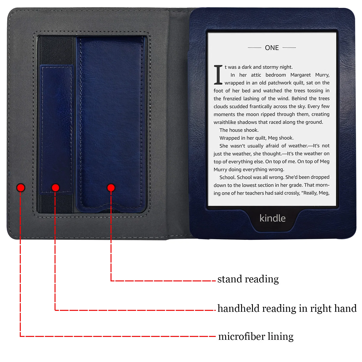 Калъф Kindle Paperwhite 7/6 поколение Kindle Paperwhite 3/2/1 с поставка за автоматичен режим на сън/пробуждане/Каишка за ръка, Магнитна капачка 2