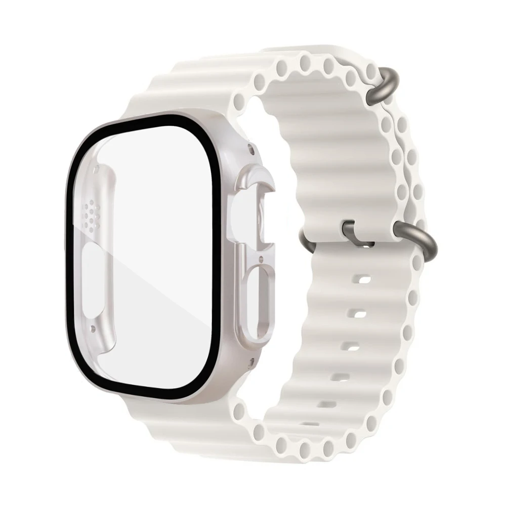 Калъф + Ocean за Apple watch каишка 44 мм и 49 мм 40 мм 45 мм 41 мм 42 мм, 38 мм и 45 мм силикон гривна iWatch series 7 6 3 se Ultra 8 каишка