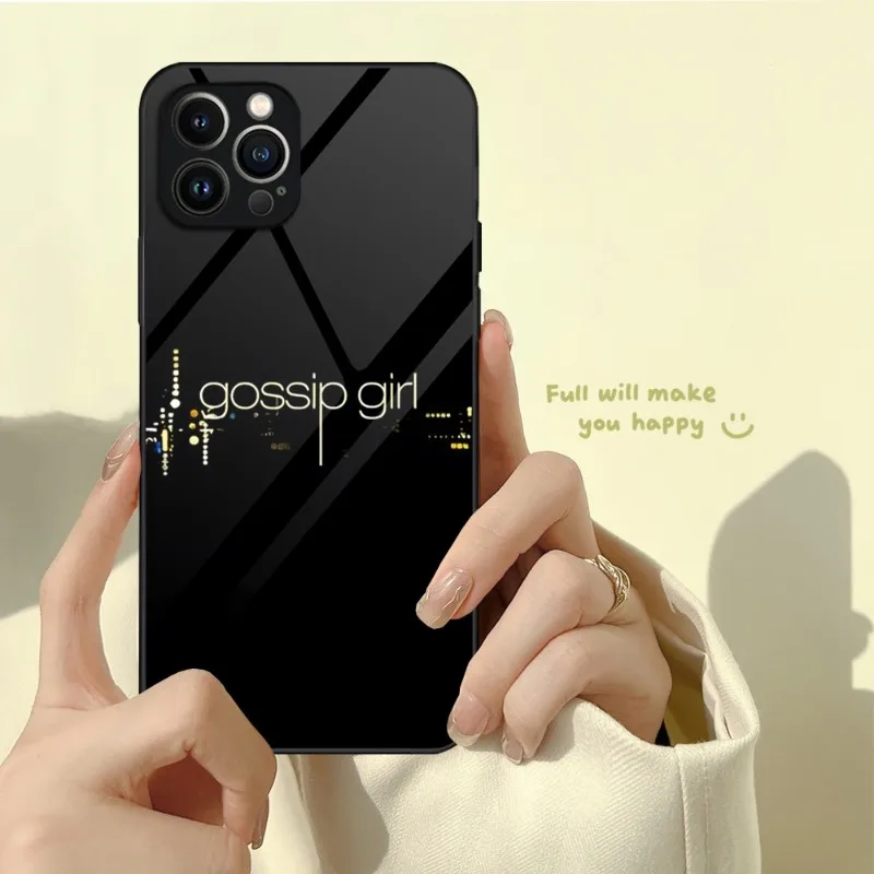Калъф За Телефон Gossip Girl, изработени от Закалено Стъкло За iPhone 13 12 11 Pro Max Mini X XR XS Max 8 7 6s Plus SE 2020 Shell Fundas 3