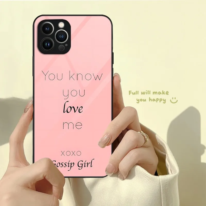 Калъф За Телефон Gossip Girl, изработени от Закалено Стъкло За iPhone 13 12 11 Pro Max Mini X XR XS Max 8 7 6s Plus SE 2020 Shell Fundas 5