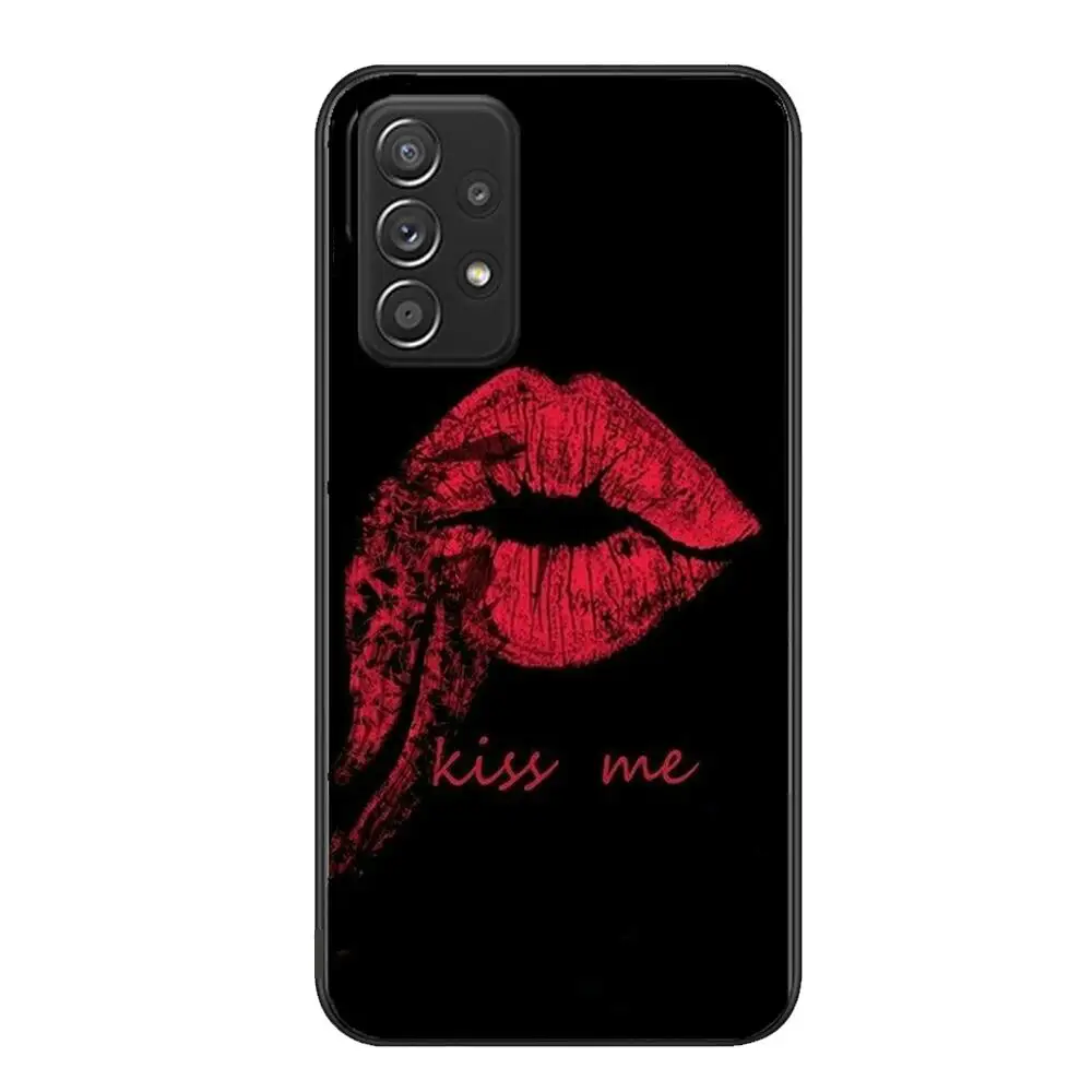 Калъф за телефон Kiss me за Samsung Galaxy A51 A50 A52 5G A20E A60 A20S A71 A40 A40S A90 A70 A32 A30 A70 A21S калъф за вашия телефон 3