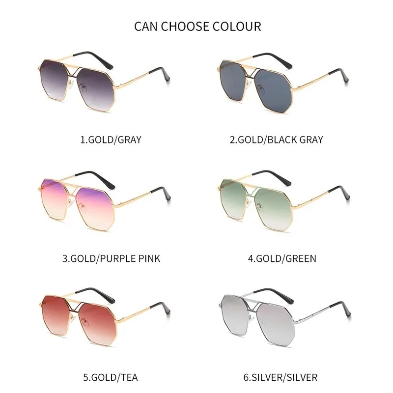 Квадратни Мъжки Слънчеви Очила 2020 Маркови Дизайнери Метална Дограма за Черни Слънчеви Очила За Шофиране Дамски Унисекс Летен Стил UV400 1