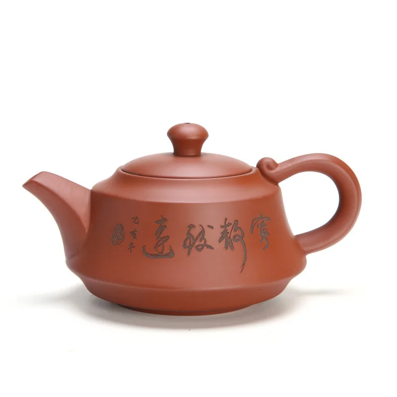 Китайска Чаена Церемония Подарък 250 мл Yixing Dahongpao Супени Саксии Ръчно изработени Бутикови Чай и Прибори Лилава Глина, Камък Лъжичка Чайник Красота Maker 5