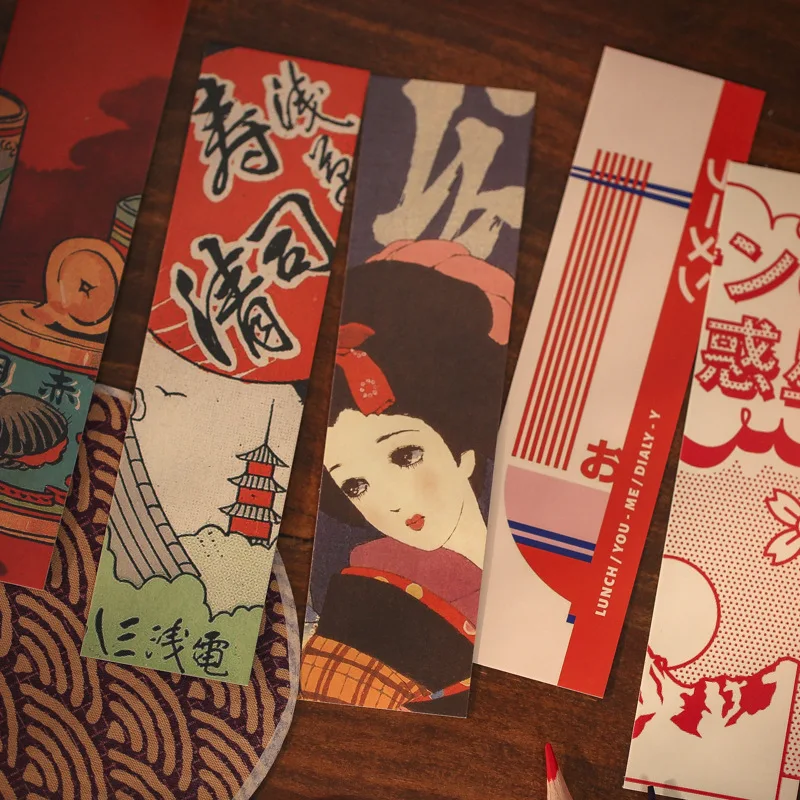 Книжен Маркер В Японски Стил, 30 парчета, Различни Дизайнерски Отметки За Любителите на Книги, Женски, Детски, Японски Ученически Пособия